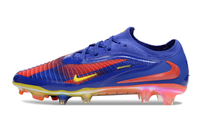 Nike Phantom 6 Elite FG Firm Ground Soccer Cleats - Blue/Red/Yellow
