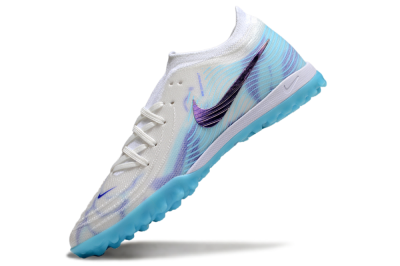 Nike Phantom GX 2 Elite TF Artificial Turf Soccer Shoes - White/Purple/Jade