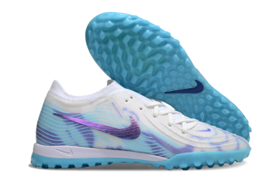 Nike Phantom GX 2 Elite TF Artificial Turf Soccer Shoes - White/Purple/Jade