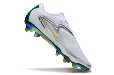 Nike Phantom 6 Elite FG Firm Ground Soccer Cleats - White/Silver/Yellow