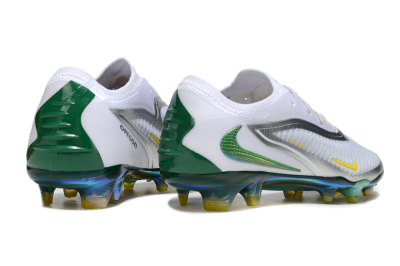 Nike Phantom 6 Elite FG Firm Ground Soccer Cleats - White/Silver/Yellow