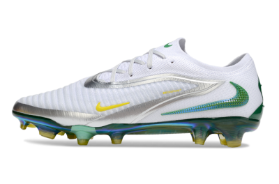 Nike Phantom 6 Elite FG Firm Ground Soccer Cleats - White/Silver/Yellow