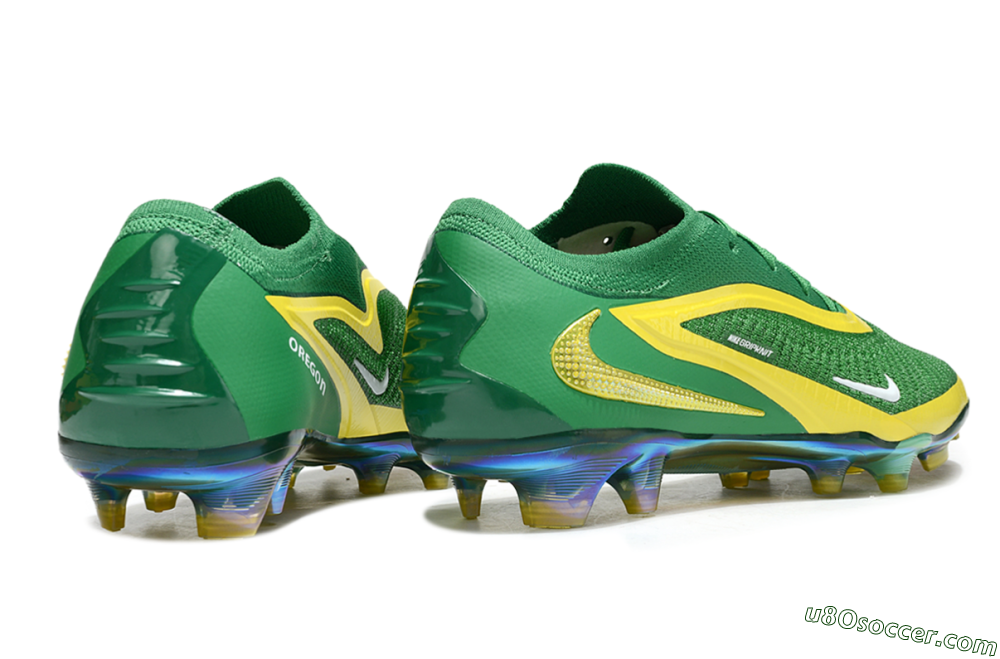 Nike Phantom 6 Elite FG Firm Ground Soccer Cleats - Green/Yellow/Black 6
