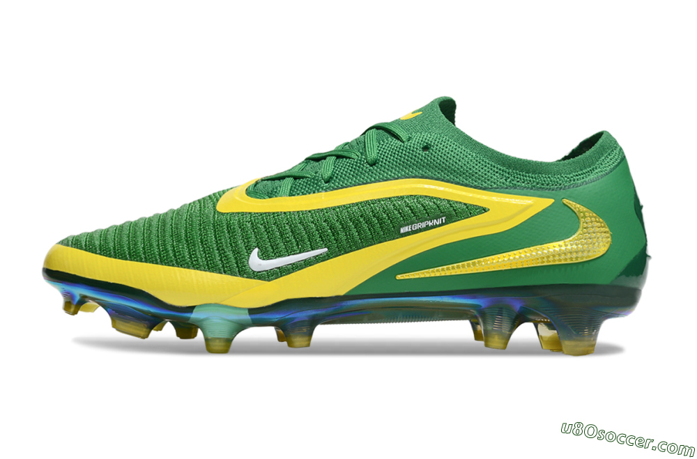 Nike Phantom 6 Elite FG Firm Ground Soccer Cleats - Green/Yellow/Black 2