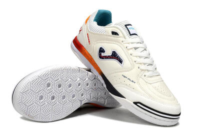 Joma Top Flex IC Indoor & Futsal Soccer Shoes - White/Black/Red