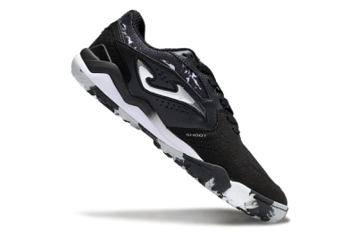 Joma Top Flex TF Artificial Turf Soccer Shoes - Black/Silver/White
