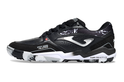 Joma Top Flex TF Artificial Turf Soccer Shoes - Black/Silver/White