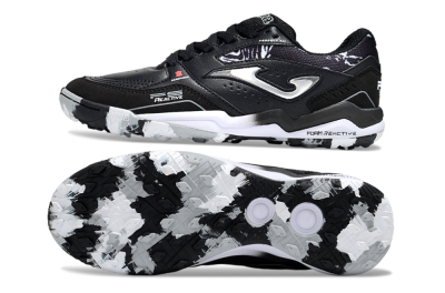 Joma Top Flex TF Artificial Turf Soccer Shoes - Black/Silver/White