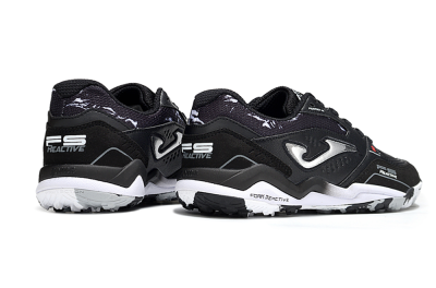 Joma Top Flex TF Artificial Turf Soccer Shoes - Black/Silver/White