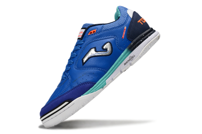 Joma Top Flex IC Indoor & Futsal Soccer Shoes - Blue/Silver/Black