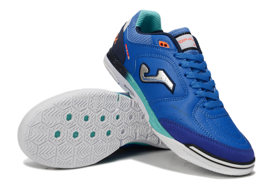 Joma Top Flex IC Indoor & Futsal Soccer Shoes - Blue/Silver/Black