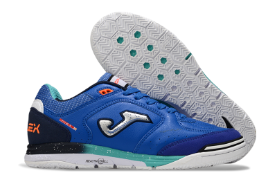 Joma Top Flex IC Indoor & Futsal Soccer Shoes - Blue/Silver/Black