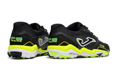 Joma Top Flex TF Artificial Turf Soccer Shoes - Black/White/Yellow