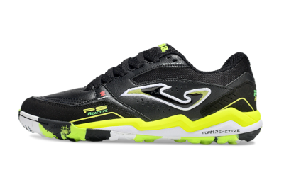 Joma Top Flex TF Artificial Turf Soccer Shoes - Black/White/Yellow