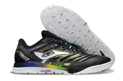 Joma Top Flex IC Indoor & Futsal Soccer Shoes - Black/White/Yellow