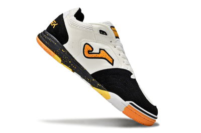 Joma Top Flex IC Indoor & Futsal Soccer Shoes - White/Yellow/Black