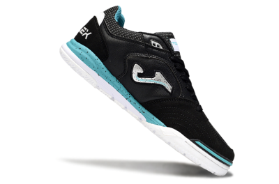 Joma Top Flex IC Indoor & Futsal Soccer Shoes - Black/Silver/Blue