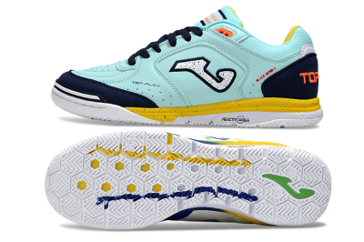 Joma Top Flex IC Indoor & Futsal Soccer Shoes - Jade/Silver/Blue
