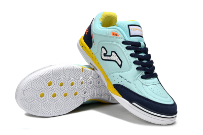 Joma Top Flex IC Indoor & Futsal Soccer Shoes - Jade/Silver/Blue