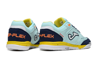 Joma Top Flex IC Indoor & Futsal Soccer Shoes - Jade/Silver/Blue