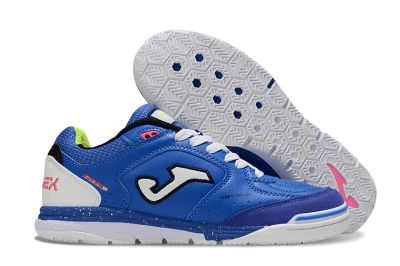 Joma Top Flex IC Indoor & Futsal Soccer Shoes - Blue/White/Pink