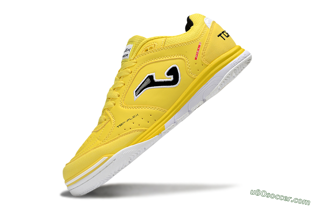 Joma Top Flex IC Indoor & Futsal Soccer Shoes - Yellow/Black/White 5