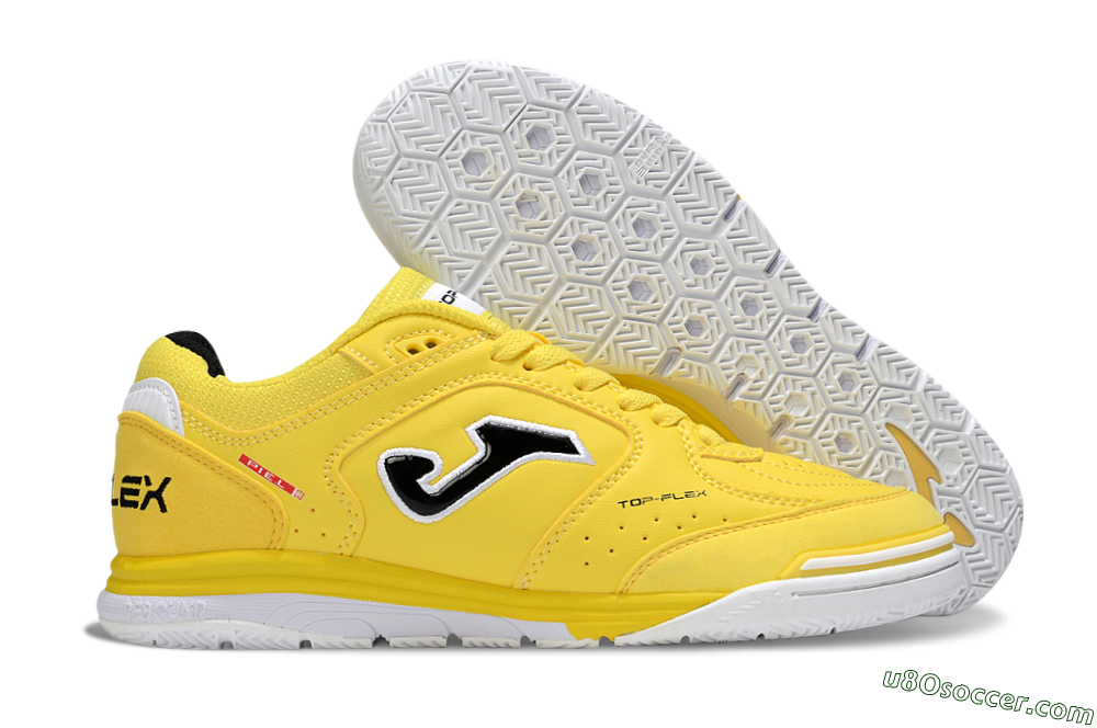Joma Top Flex IC Indoor & Futsal Soccer Shoes - Yellow/Black/White 1