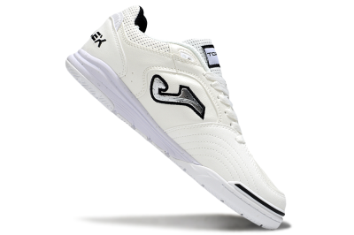 Joma Top Flex IC Indoor & Futsal Soccer Shoes - White/Silver/Black