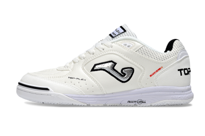 Joma Top Flex IC Indoor & Futsal Soccer Shoes - White/Silver/Black
