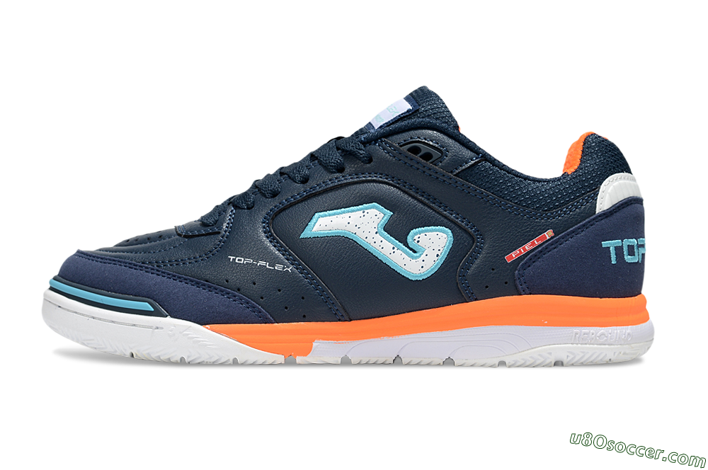 Joma Top Flex IC Indoor & Futsal Soccer Shoes - Blue/White/Jade 2
