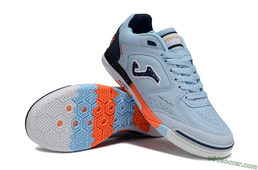Joma Top Flex IC Indoor & Futsal Soccer Shoes - Jade/Blue/White 3