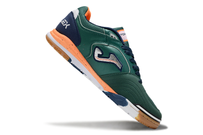Joma Top Flex IC Indoor & Futsal Soccer Shoes - Green/Silver/Blue