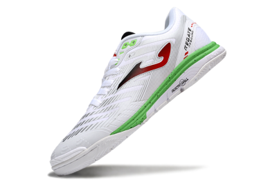 Joma Top Flex IC Indoor & Futsal Soccer Shoes - White/Red/Yellow