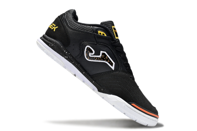 Joma Top Flex IC Indoor & Futsal Soccer Shoes - White/Black/Yellow