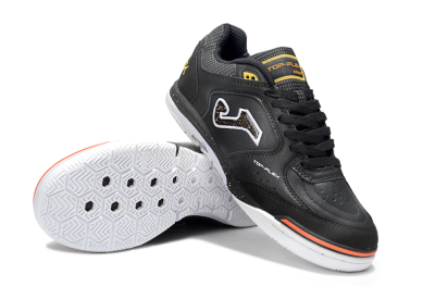 Joma Top Flex IC Indoor & Futsal Soccer Shoes - White/Black/Yellow