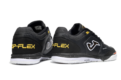 Joma Top Flex IC Indoor & Futsal Soccer Shoes - White/Black/Yellow