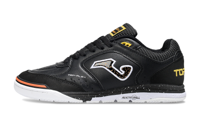 Joma Top Flex IC Indoor & Futsal Soccer Shoes - White/Black/Yellow