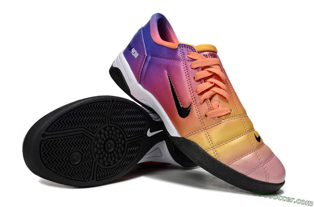 Nike Total 90 III IC Indoor & Futsal Soccer Shoes - Pink/Yellow/Purple 3