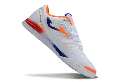 Joma Top Flex IC Indoor & Futsal Soccer Shoes - White/Blue/Red