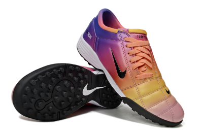 Nike Total 90 III TF Artificial Turf Soccer Shoes - Pink/Yellow/Purple