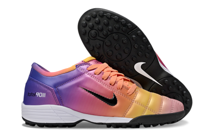 Nike Total 90 III TF Artificial Turf Soccer Shoes - Pink/Yellow/Purple