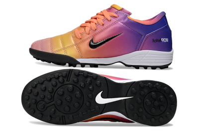 Nike Total 90 III TF Artificial Turf Soccer Shoes - Pink/Yellow/Purple