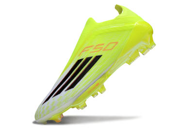 Adidas F50+ Elite Lightstrike Pro Laceless FG Firm Ground Soccer Cleats - Yellow/Black/Red