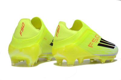 Adidas F50+ Elite Lightstrike Pro Laceless FG Firm Ground Soccer Cleats - Yellow/Black/Red