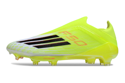 Adidas F50+ Elite Lightstrike Pro Laceless FG Firm Ground Soccer Cleats - Yellow/Black/Red