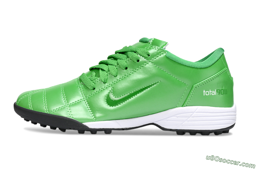 Nike Total 90 III TF Artificial Turf Soccer Shoes - Green/White 2