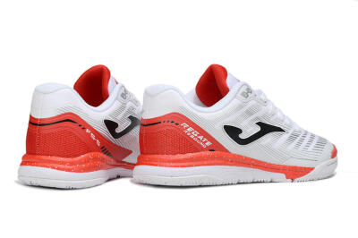 Joma Top Flex IC Indoor & Futsal Soccer Shoes - White/Black/Red