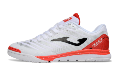 Joma Top Flex IC Indoor & Futsal Soccer Shoes - White/Black/Red