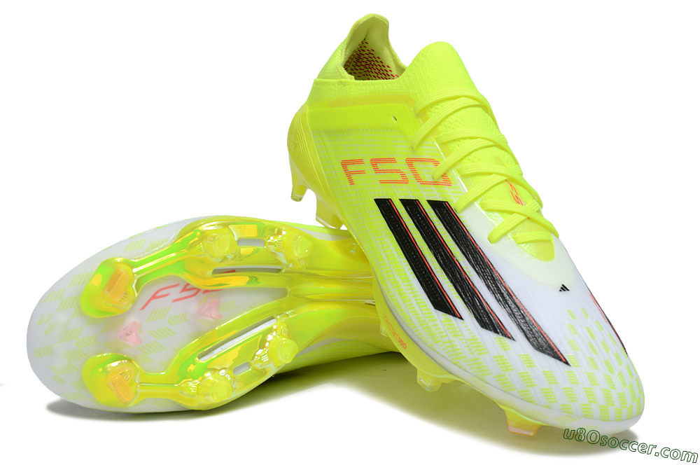 Adidas F50+ Elite Lightstrike Pro FG Firm Ground Soccer Cleats - Yellow/Black/Red 3