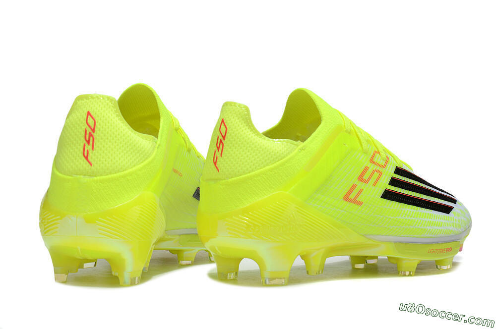 Adidas F50+ Elite Lightstrike Pro FG Firm Ground Soccer Cleats - Yellow/Black/Red 6